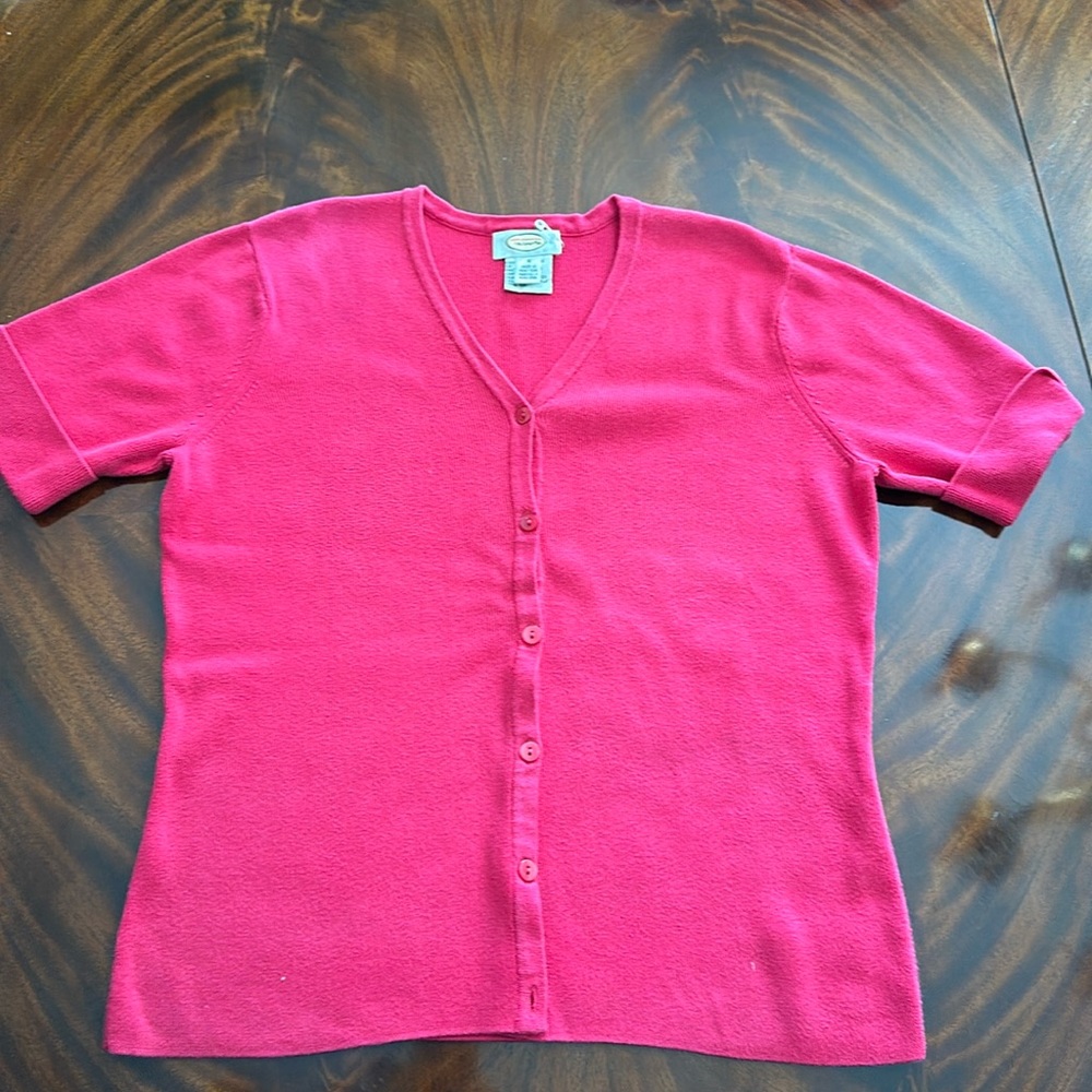Talbots Short Sleeve Cardigan